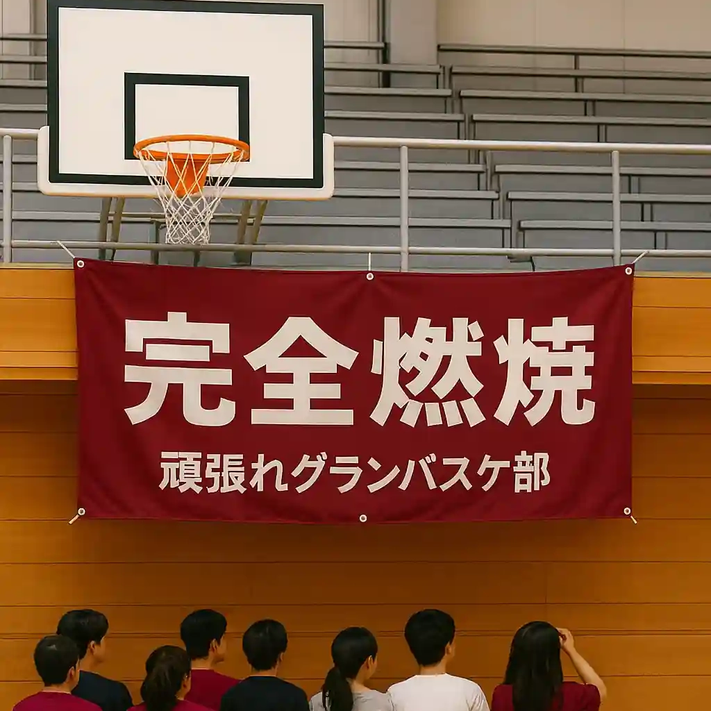 バスケ応援幕
