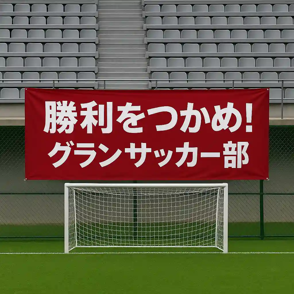 サッカー応援幕