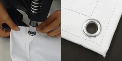 周囲はハトメ加工